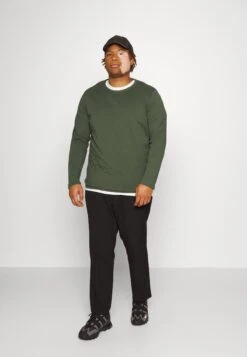 Pier One 2 Pack - Longsleeve - Dark Green/Dark Blue