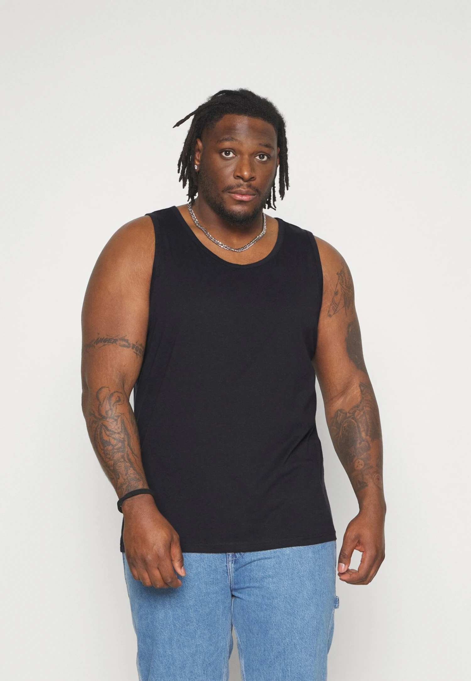 Pier One 3 Pack- Top - Black/Grey/Khaki 2 Pier One 3 Pack- Top - Black/Grey/Khaki - Afbeelding 2