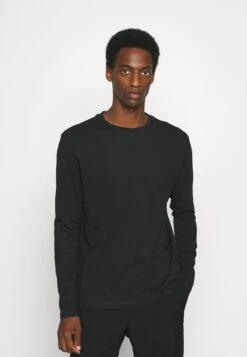 Pier One Longsleeve - Black/Dark Grey/Olive -Pier One 2f9f6b55af2d4174a4c10ae424b84bbe