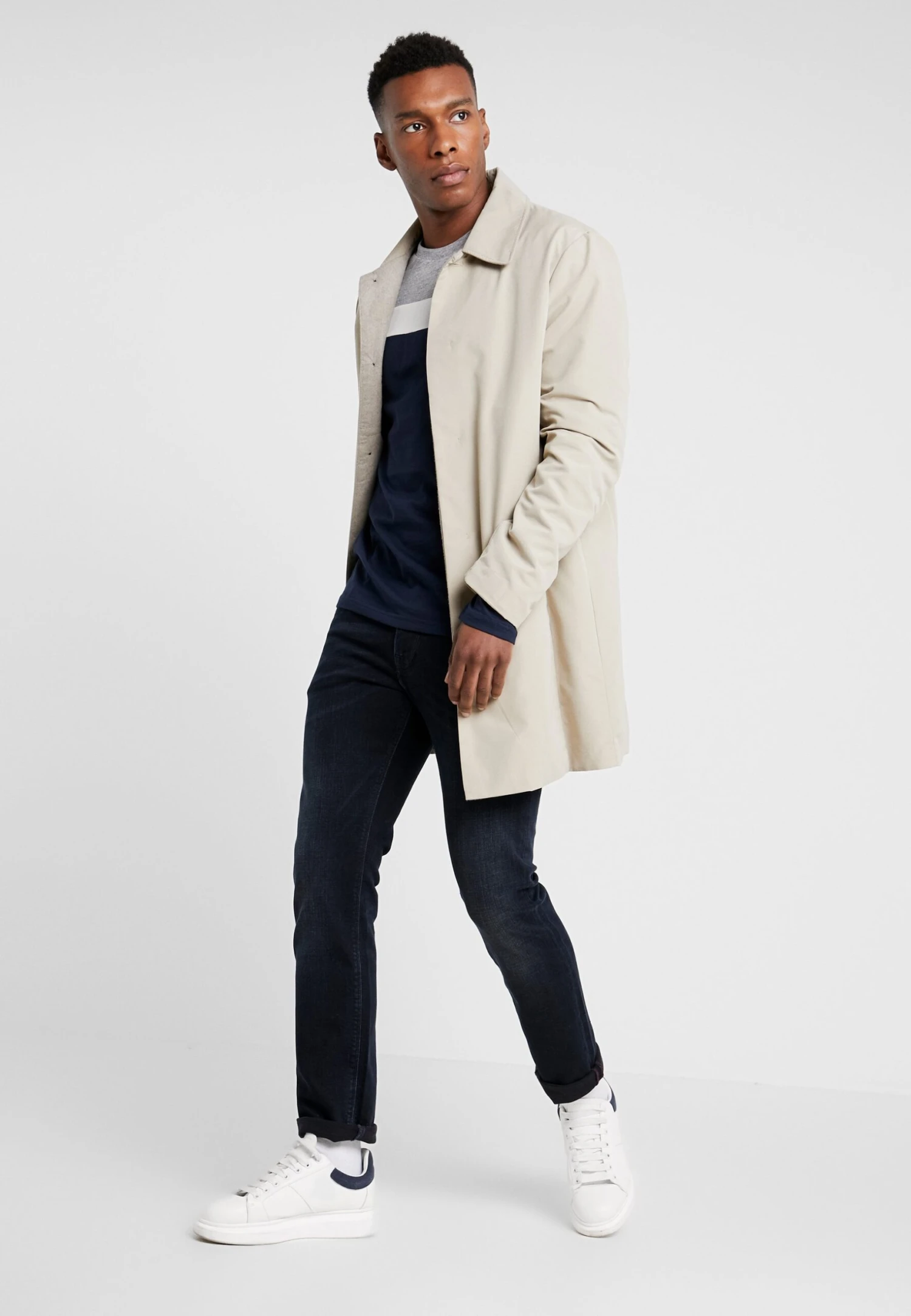 Pier One Longsleeve - Grey/Dark Blue 2 Pier One Longsleeve - Grey/Dark Blue - Afbeelding 2