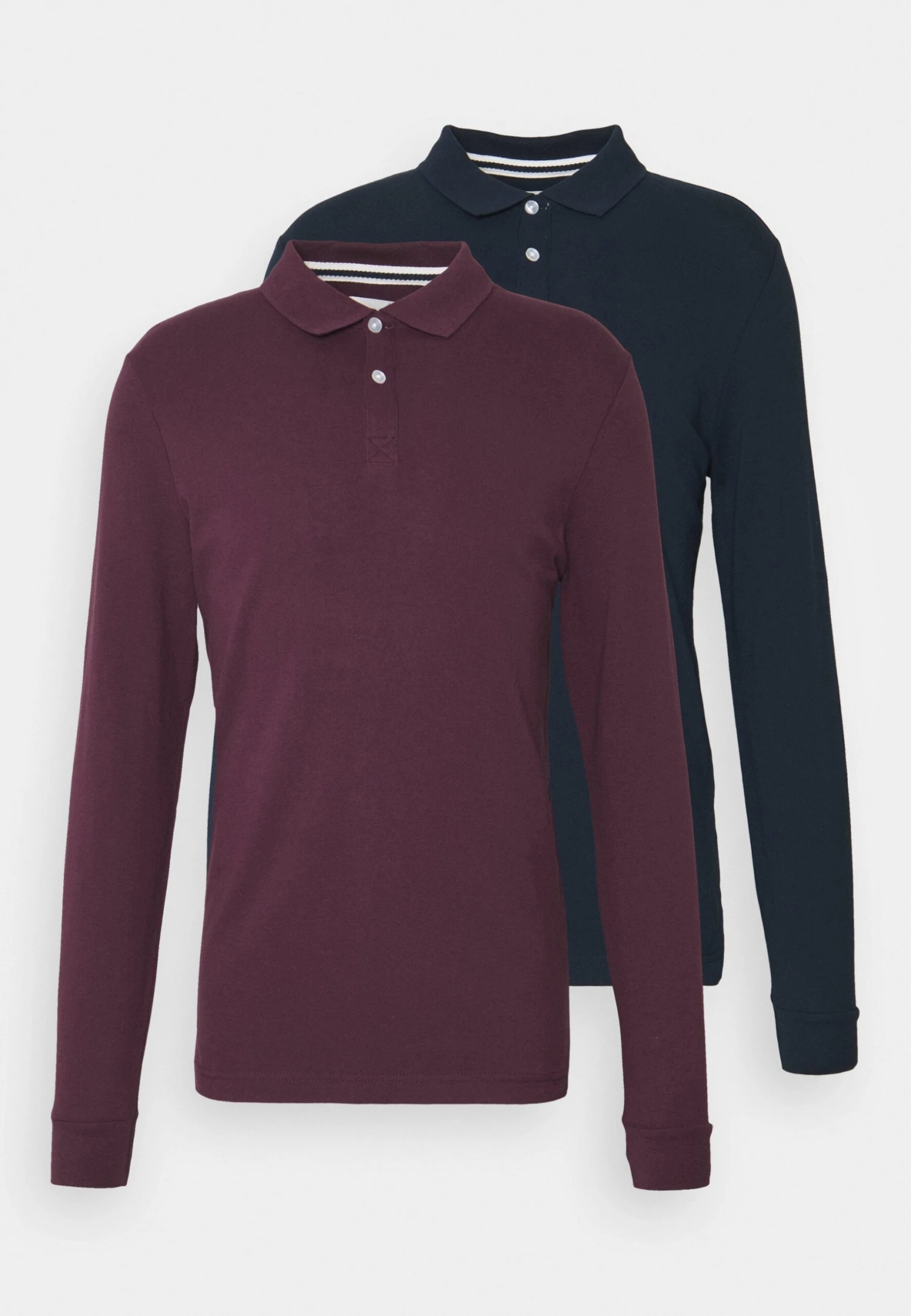 Pier One 2 Pack - Poloshirt - Bordeaux/Dark Blue 1 Pier One 2 Pack - Poloshirt - Bordeaux/Dark Blue