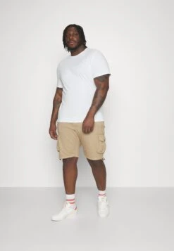 Pier One 5 Pack - T-Shirt Basic - White/Mottled Dark Grey/Bordeaux