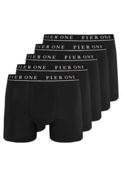 Pier One 5 Pack - Onderbroeken - Black -Pier One 4d34591342b34d5c8a77818c643537fb