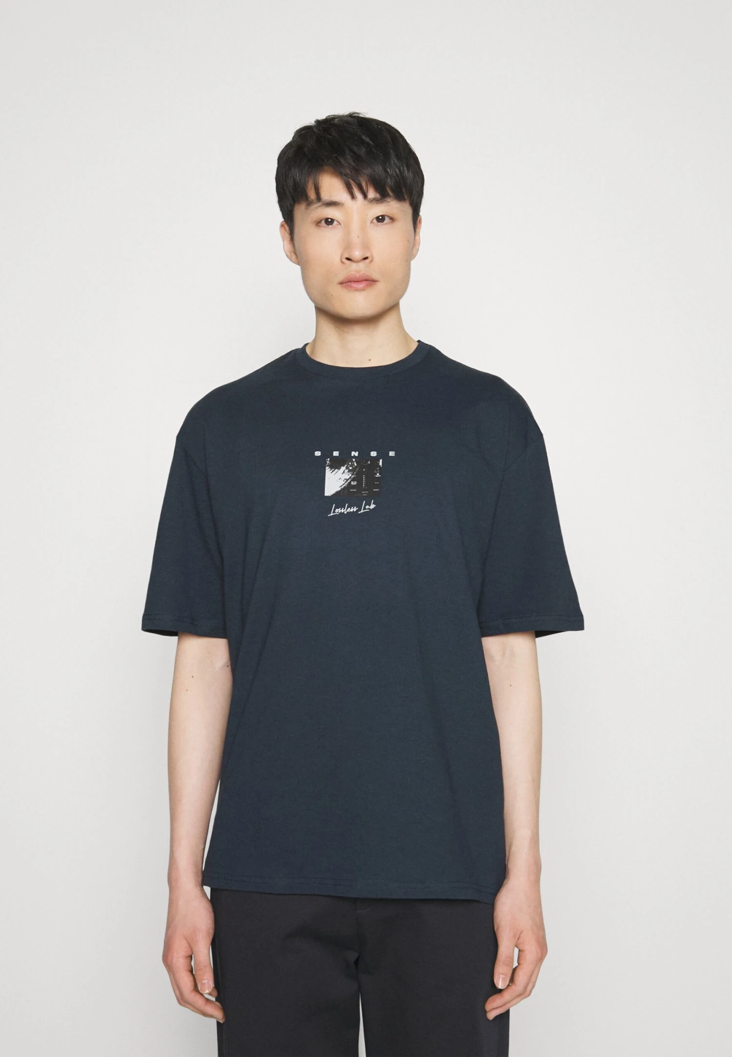 Pier One Sense Tee- T-Shirt Print - Dark Blue 1 Pier One Sense Tee- T-Shirt Print - Dark Blue