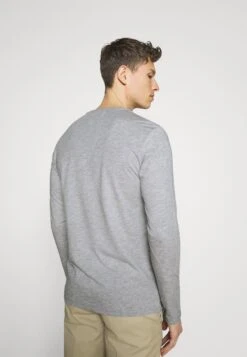 Pier One 2 Pack - Longsleeve - Dark Blue/Mottled Grey -Pier One 5d11c795627a43d3ae83293311d17f0a