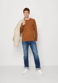 Pier One 5 Pack - Longsleeve - Blue/Off-White/Light Brown