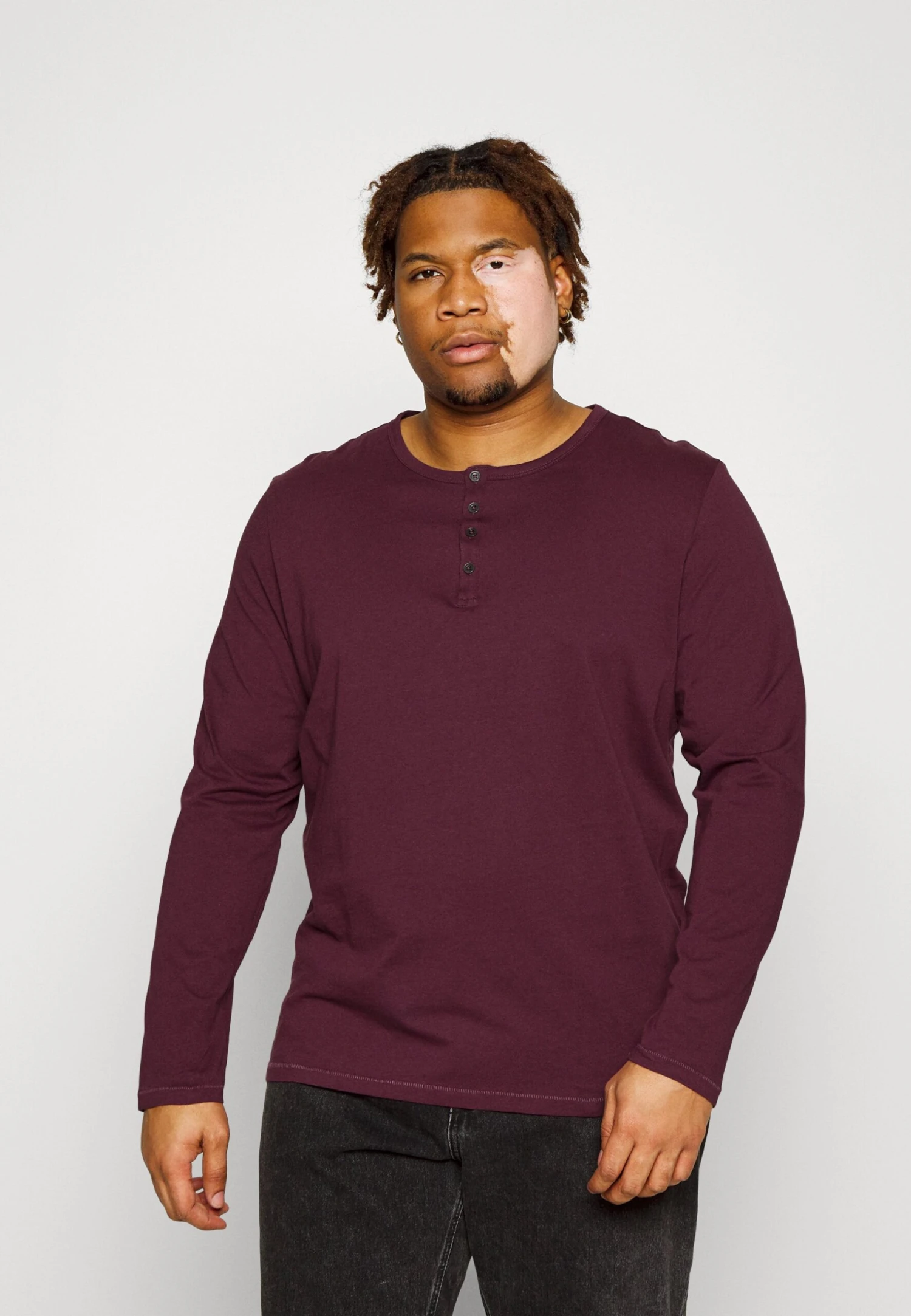 Pier One 2 Pack - Longsleeve - Dark Grey/Red 2 Pier One 2 Pack - Longsleeve - Dark Grey/Red - Afbeelding 2