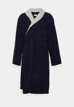 Pier One Shawl Towel Bathrobe - Badjas -Dark Blue -Pier One 67f610d064e84b5daaa9a12f82d45b4b