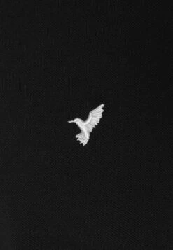 Pier One Pique Embro Detail- T-Shirt Basic - Black -Pier One 6c7c2588324644019773d655c64baea8