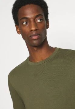 Pier One Longsleeve - Black/Dark Grey/Olive -Pier One 74db2bd0cf184eec91d2263c1009cdf1