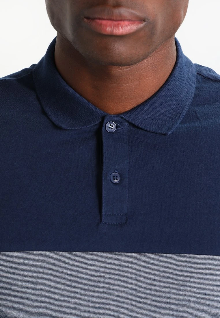 Pier One Poloshirt - Dark Blue/Mottled Grey 4 Pier One Poloshirt - Dark Blue/Mottled Grey - Afbeelding 4