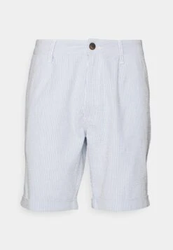 Pier One Pleated Seersucker Short - Shorts - Blue -Pier One a020ce1da6b84bd9bdafa40d5705abc0