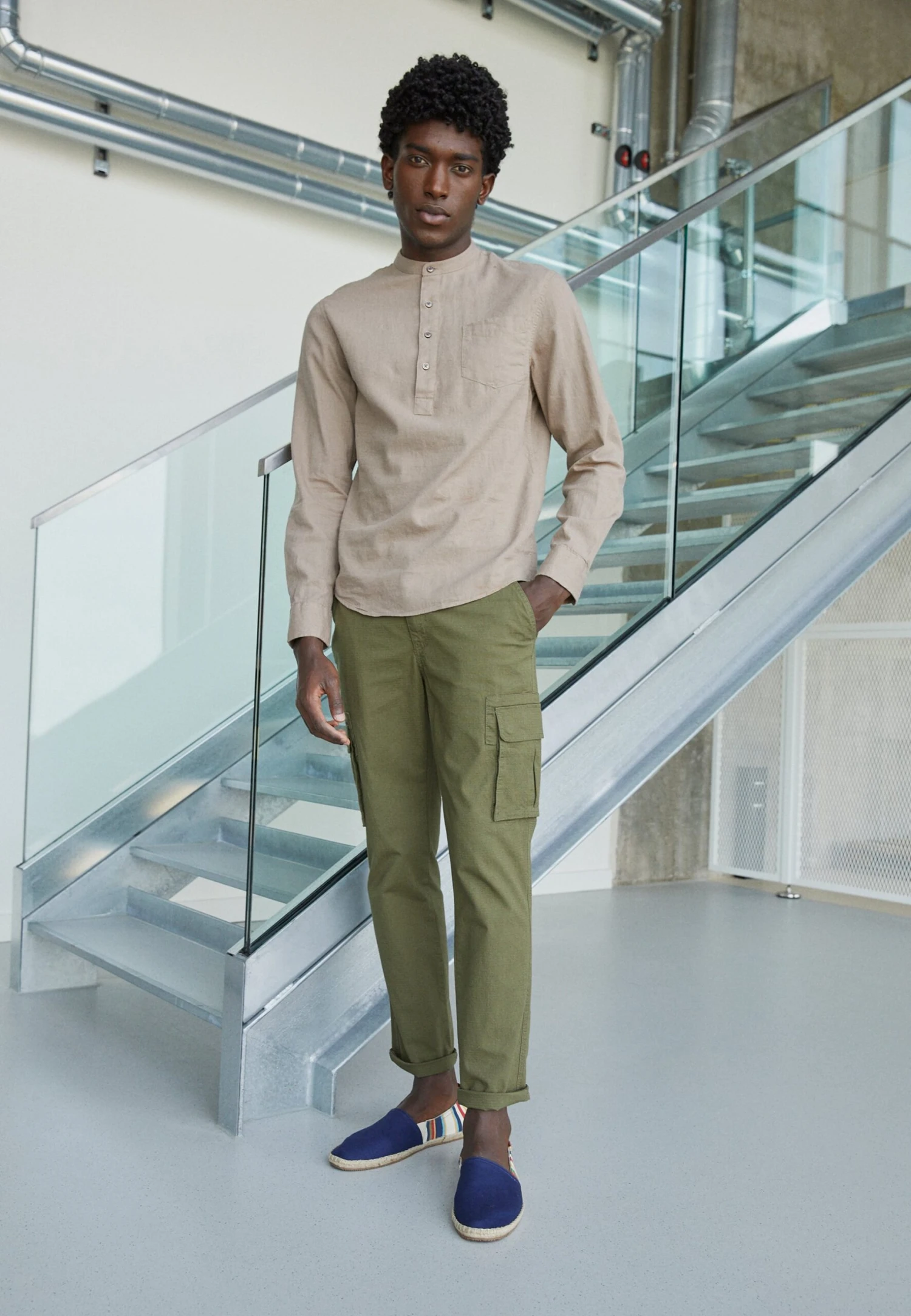 Pier One Overhemd - Taupe 1 Pier One Overhemd - Taupe