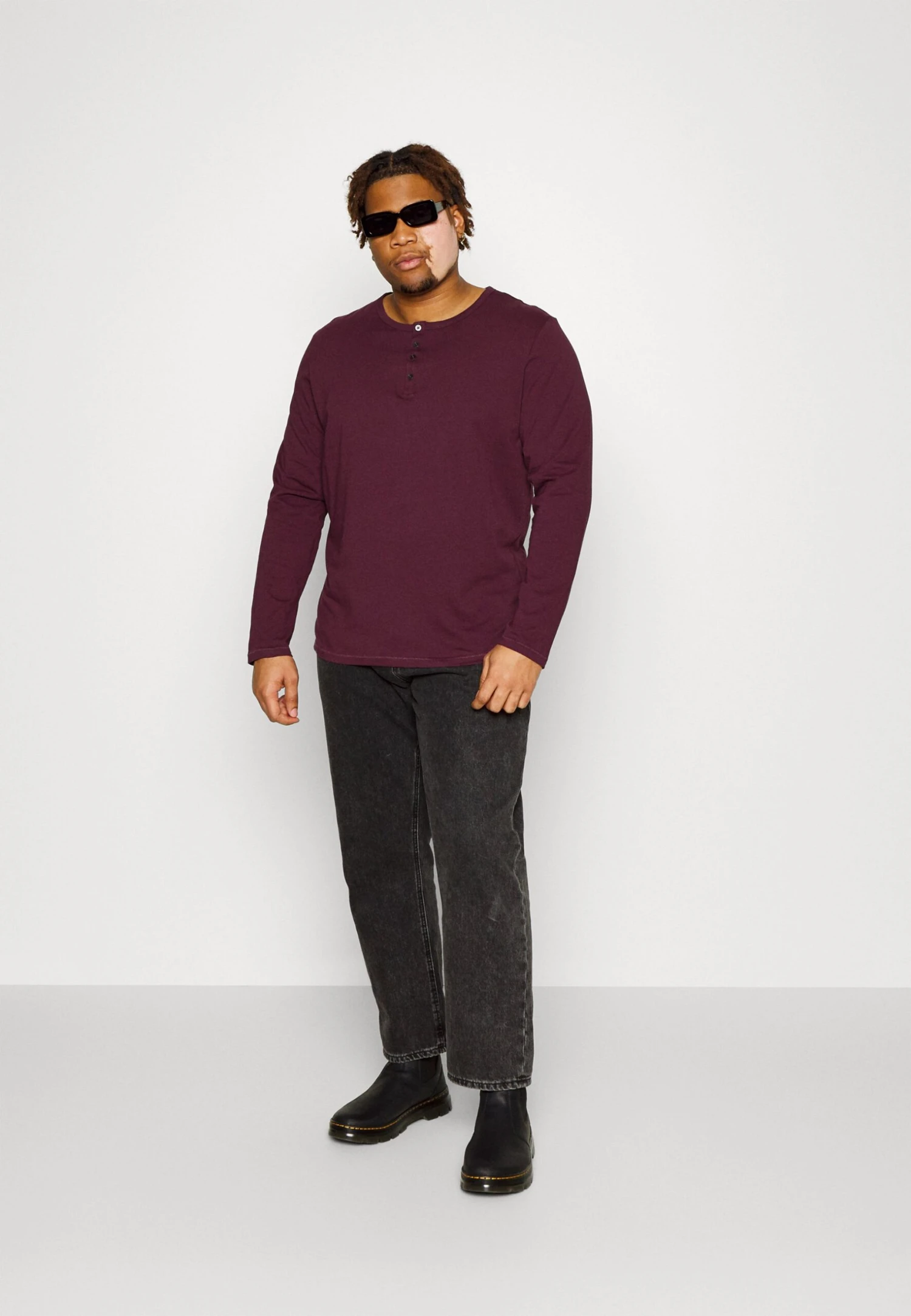 Pier One 2 Pack - Longsleeve - Dark Grey/Red 1 Pier One 2 Pack - Longsleeve - Dark Grey/Red