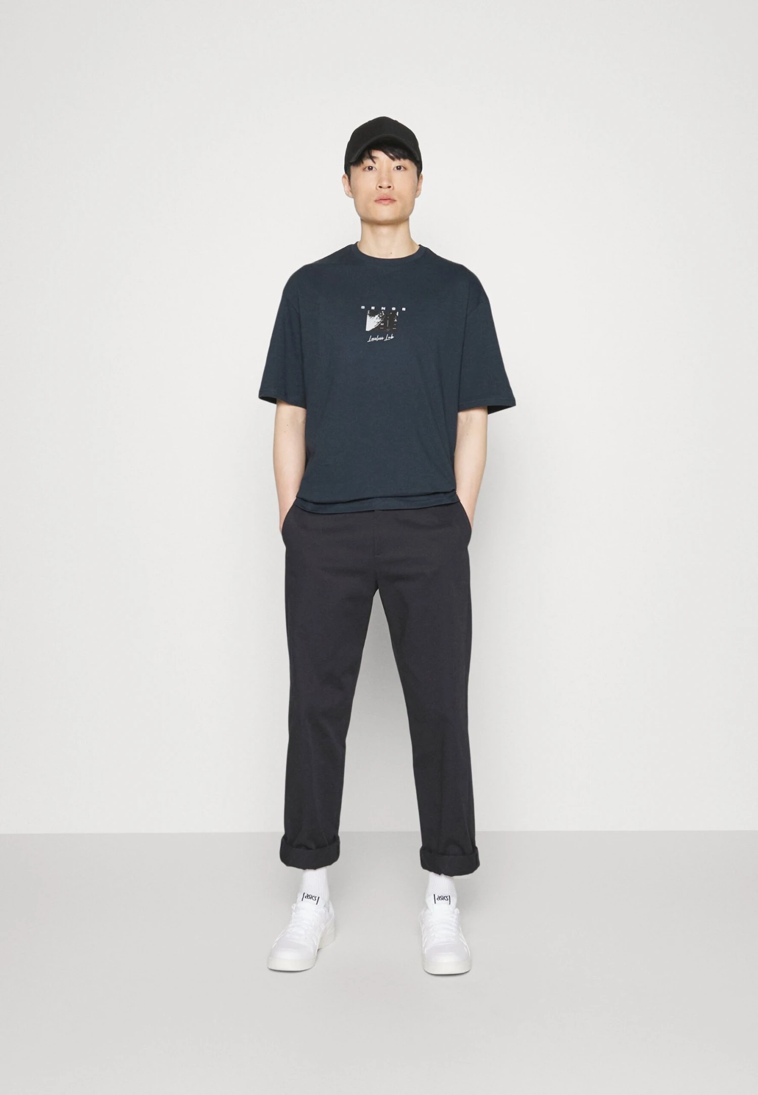 Pier One Sense Tee- T-Shirt Print - Dark Blue 2 Pier One Sense Tee- T-Shirt Print - Dark Blue - Afbeelding 2