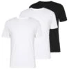 Pier One 3 Pack - T-Shirt Basic -Black/ White