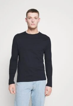 Pier One 5 Pack - Longsleeve - White/Dark Blu/Grey -Pier One b6bd0ebd2c8b455da43c6a1b757461c3