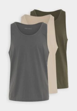 Pier One 3 Pack - Top - Olive/Off-White/Stone -Pier One b8085e069c094837abcd91f51752de0e