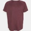 Pier One Plus Size - T-Shirt Basic - Bordeaux