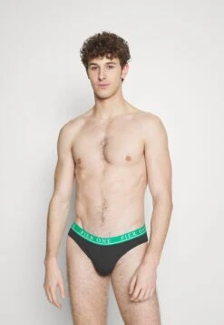 Pier One Branded Waistband Briefs 3 Pack - Slip - Black -Pier One ce9530d43d744385b55479d22aaeaad2