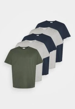 Pier One 5 Pack - T-Shirt Basic - Khaki/Grey/Dark Blue 10 Pier One 5 Pack - T-Shirt Basic - Khaki/Grey/Dark Blue -Pier One d3fe6e185c83415bbbdfd7d53b4f9bb2