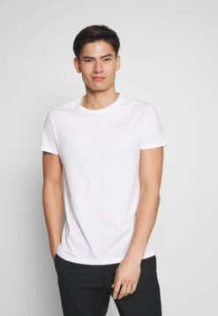 Pier One 5 Pack - T-Shirt Basic - Olive/ White/ Navy /Yellow /Black -Pier One e3db0f7d6fc04a85abb6e2d631010dd7