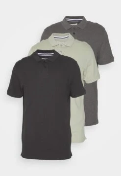 Pier One 3 Pack - Poloshirt - Mint/Black/Grey 12 Pier One 3 Pack - Poloshirt - Mint/Black/Grey -Pier One e70459e3f1f5490f922fd1fc111dd659