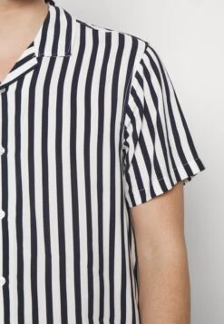 Pier One Overhemd - Dark Blue/White -Pier One f04216a06fc842d38c3fc0f259374953