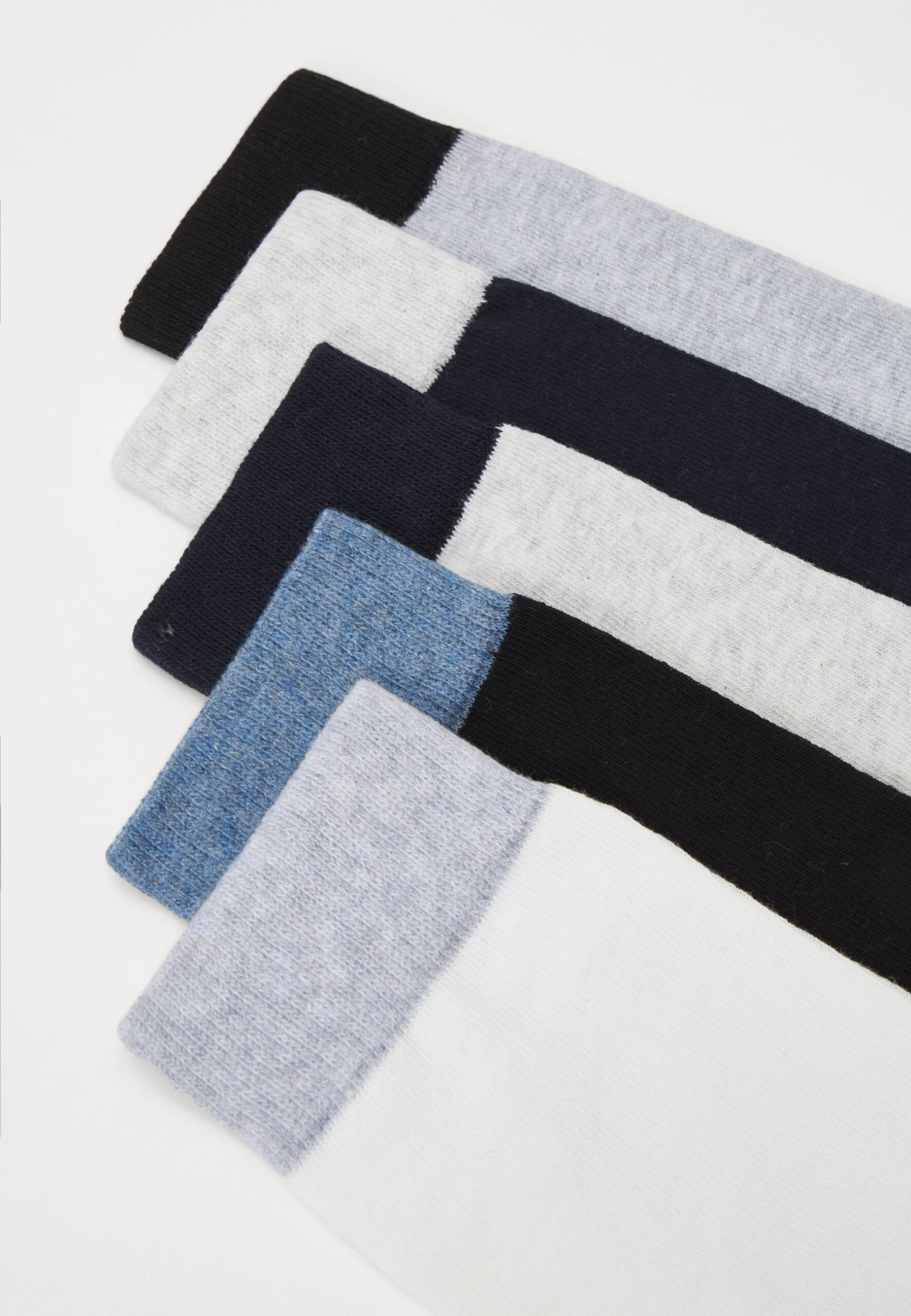 Pier One 5 Pack - Sokken - Mottled Light Grey/Dark Blue/Black 2 Pier One 5 Pack - Sokken - Mottled Light Grey/Dark Blue/Black - Afbeelding 2